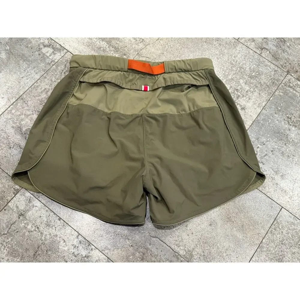 Tracksmith Off Roads Shorts Women’s Olive Green Small Lined Running - Picture 3 of 6